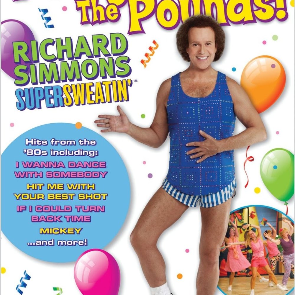 LOT Like New Super Sweatin Richard Simmons Dvd's FUN!